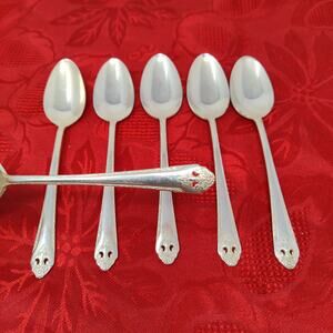6 TeaSps Holmes & Edwards LOVELY LADY Teaspoons International Silver Plate 1937